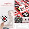 beiens High Contrast Baby Flashcard, 80 Pcs 160 Page Black White Colorful Visual Stimulation Learning Activity Card for Babies Ages 0-3-6-12-36 Months, 5.5'' x 5.5'' Newborn Infants Toys Gift view 4