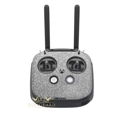 SopiGuard Skin for DJI FPV Remote Controller Front Panel Easy to Apply Vinyl Sticker (Honeycomb Silver)