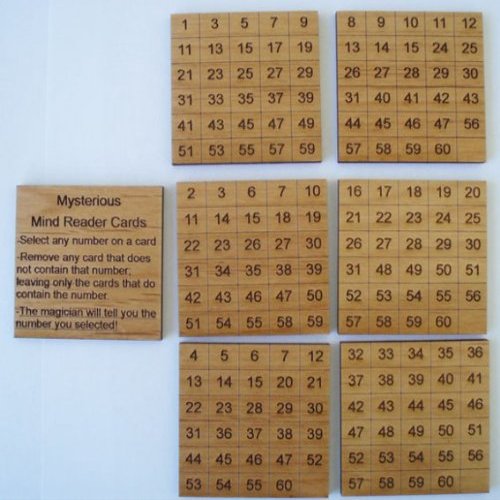 Creative Crafthouse Mind Reader Cards Wooden Brainteaser