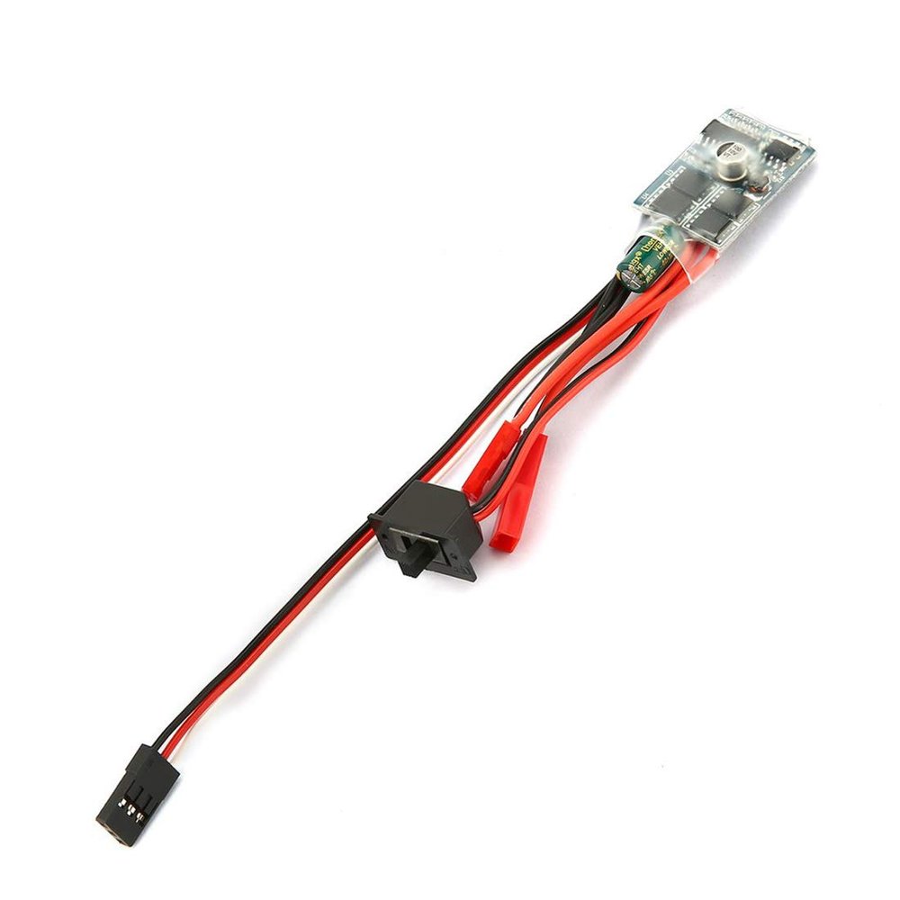 QWinOut 20A / 30A Brush ESC 2KHz Forward Reverse Bidirectional Speed Controller with Brake 30 * 23 * 5mm for RC Boat Car Tank Rock Crawlers (30A with Brake)