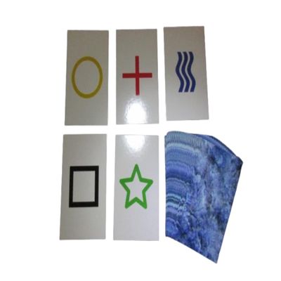 1PK E04C Low Cost Zener Style UNMARKED ESP Testing Cards - not Marked - not a Magic Trick