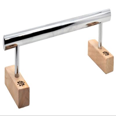 Teak Tuning Round Fingerboard Rail - Long Edition - Polished Chrome - 11.25" Long, 1.75" Tall - Prolific Series