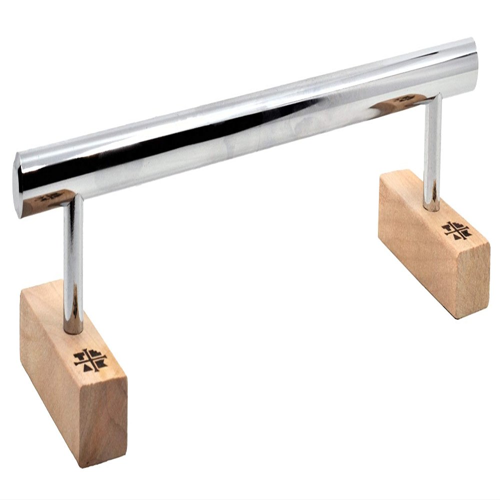 Teak Tuning Round Fingerboard Rail - Long Edition - Polished Chrome - 11.25" Long, 1.75" Tall - Prolific Series