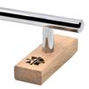 Teak Tuning Round Fingerboard Rail - Long Edition - Polished Chrome - 11.25" Long, 1.75" Tall - Prolific Series view 2