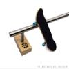 Teak Tuning Round Fingerboard Rail - Long Edition - Polished Chrome - 11.25" Long, 1.75" Tall - Prolific Series view 4