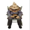 Sitting Scarecrow Animated Prop view 1