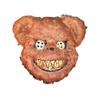 EXP VISION Halloween Spooky Plush Mask, Bloody Creepy Animal Head Mask, Horror Costume Play Party, Haunted House (Brown bear) view 1