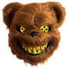 EXP VISION Halloween Spooky Plush Mask, Bloody Creepy Animal Head Mask, Horror Costume Play Party, Haunted House (Brown bear) view 3