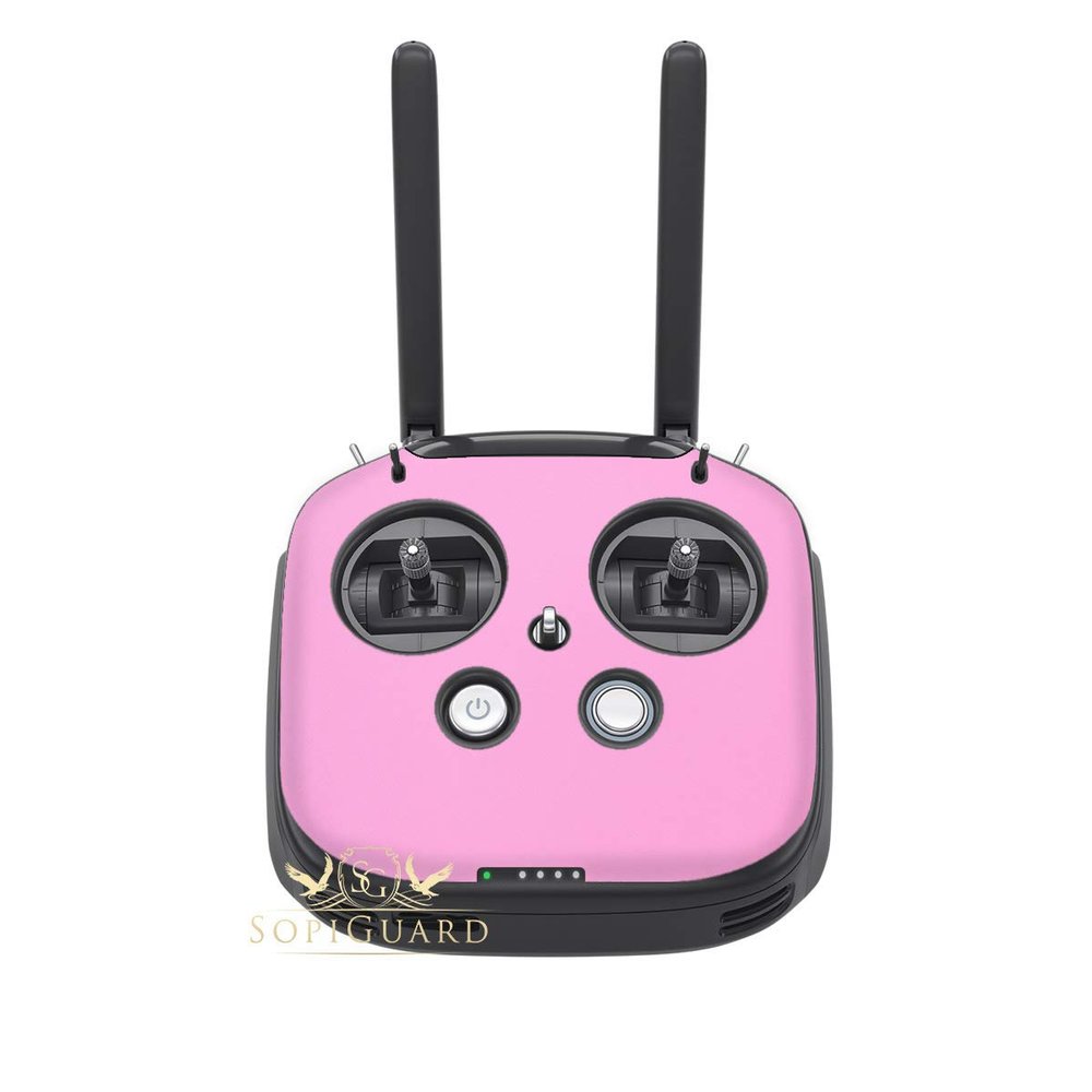 SopiGuard Skin for DJI FPV Remote Controller Front Panel Easy to Apply Vinyl Sticker (3M Matte Pink)