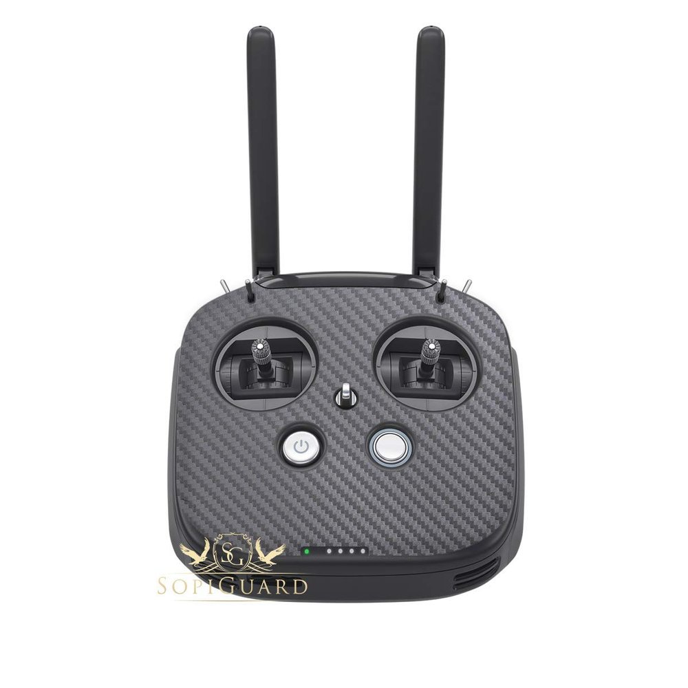 SopiGuard Skin for DJI FPV Remote Controller Front Panel Easy to Apply Vinyl Sticker (3M Carbon Gunmetal Gray)