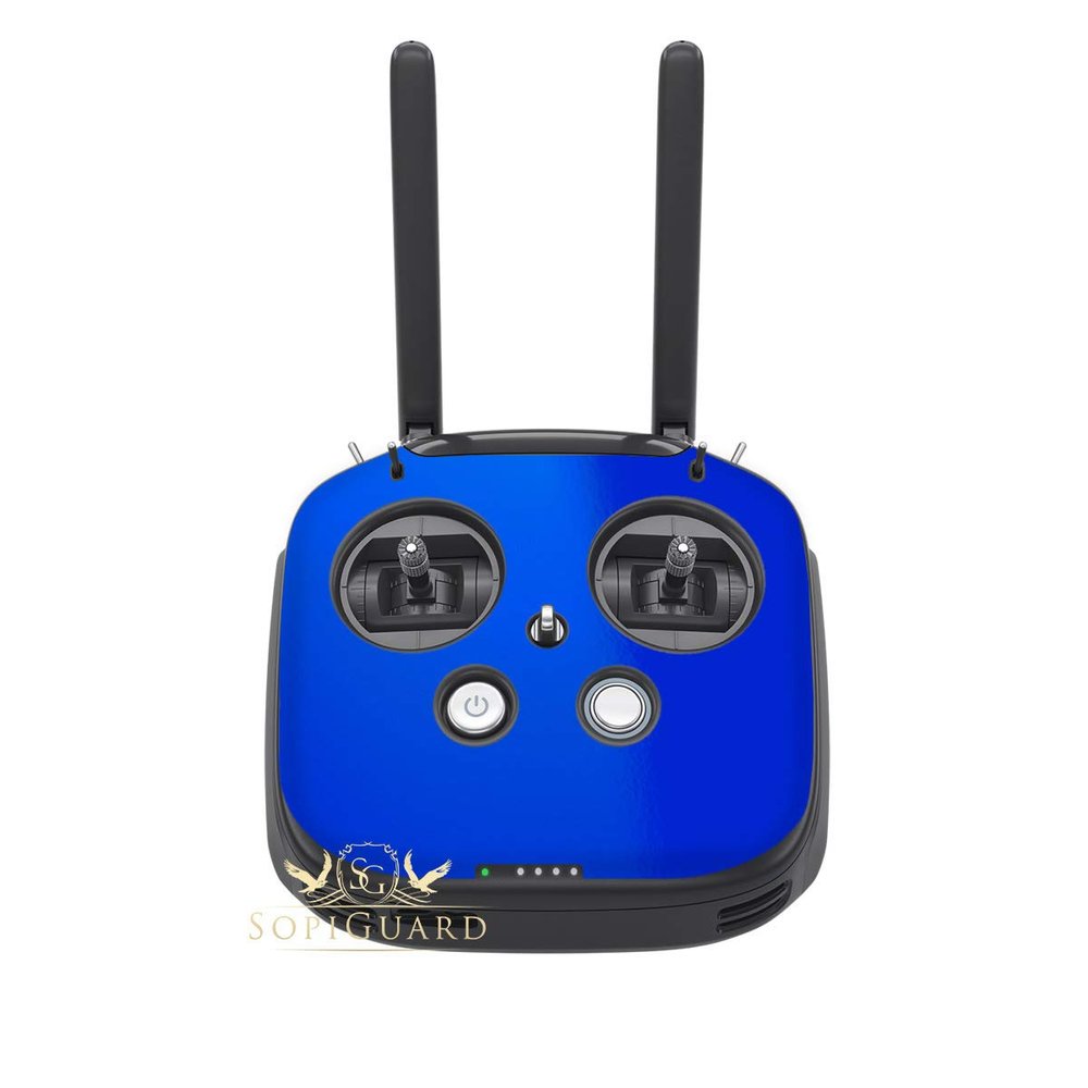 SopiGuard Skin for DJI FPV Remote Controller Front Panel Easy to Apply Vinyl Sticker (3M Gloss Fire Blue)