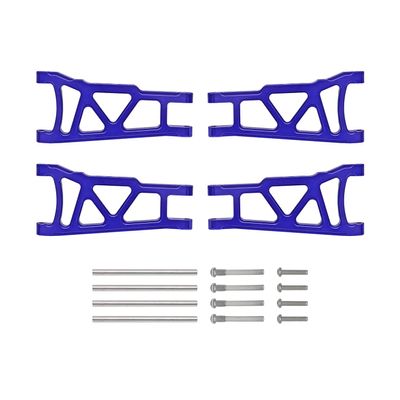 4Pcs Front&Rear Aluminum Suspension A-Arms Replacement of 3655x for RC Traxxas 1/10 Slash Stampede 4x4 4WD Rally XO-1 Option Hop Ups