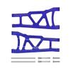 4Pcs Front&Rear Aluminum Suspension A-Arms Replacement of 3655x for RC Traxxas 1/10 Slash Stampede 4x4 4WD Rally XO-1 Option Hop Ups view 3