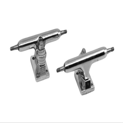 32mm Prodigy Gen2 Pro Fingerboard Trucks - Pro Style Base and Hanger with Custom Pivot Tuning and Pro Duro Bubble Bushings - Silver Colorway