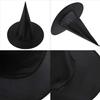 2 Packs Halloween Witch Hats Witch Costume Accessory for Halloween Party, Black view 2