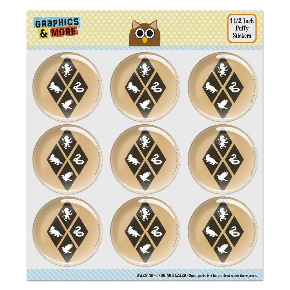 Harry Potter House Diamonds Puffy Bubble Dome Scrapbooking Crafting Sticker