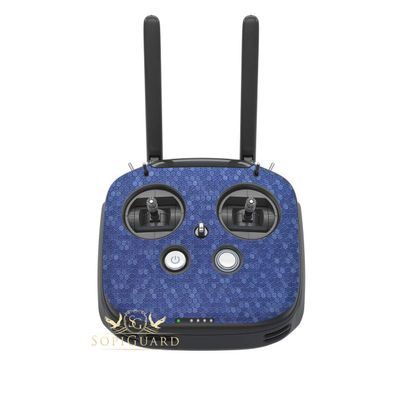 SopiGuard Skin for DJI FPV Remote Controller Front Panel Easy to Apply Vinyl Sticker (Honeycomb Blue)