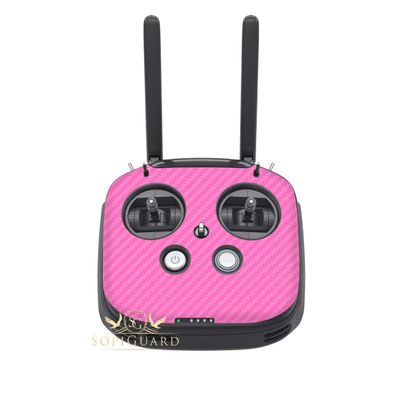 SopiGuard Skin for DJI FPV Remote Controller Front Panel Easy to Apply Vinyl Sticker (Carbon Pink)