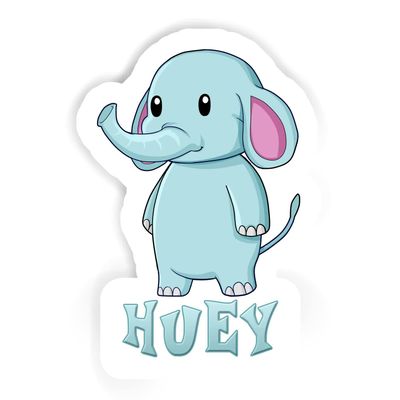 Huey Elephant Sticker (Large, 14x9.8 inch)