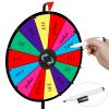 HomGarden 24" Colorful Spinning Prize Wheel | Dual-Use Tabletop/Floor Stand | Dry-Erase Board for Christmas, Carnival, Fundraiser, Promotional & Holiday Events view 4