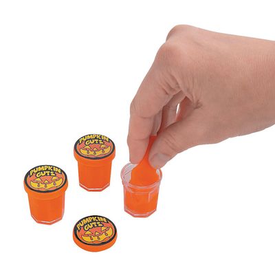 Pumpkin Guts Slime for Halloween (48 Pack) Bulk Halloween Toys