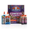 Elmers Confetti Slime Kit, Slime Supplies Include Metallic Glue, Clear Glue, Confetti Magical Liquid Activator, 4 Count - Perfect for Parties, Gift, Kids Activity Time view 1