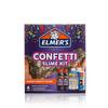 Elmers Confetti Slime Kit, Slime Supplies Include Metallic Glue, Clear Glue, Confetti Magical Liquid Activator, 4 Count - Perfect for Parties, Gift, Kids Activity Time view 3