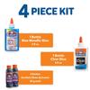 Elmers Confetti Slime Kit, Slime Supplies Include Metallic Glue, Clear Glue, Confetti Magical Liquid Activator, 4 Count - Perfect for Parties, Gift, Kids Activity Time view 4