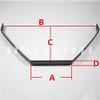 RC Airplane Landing Gear Carbon Fiber Landing Gear For100cc RC Gas Airplane 22257527250mm view 2