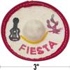 24 Mini Mexican Sombrero Fiesta, 3 inches Wide Mini Hats for Cinco De Mayo Party view 2