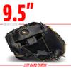 Franklin Sports Meshtek Teeball Fielding Glove with Ball - Left Hand Throw - 9.5" - Black/Gold view 3