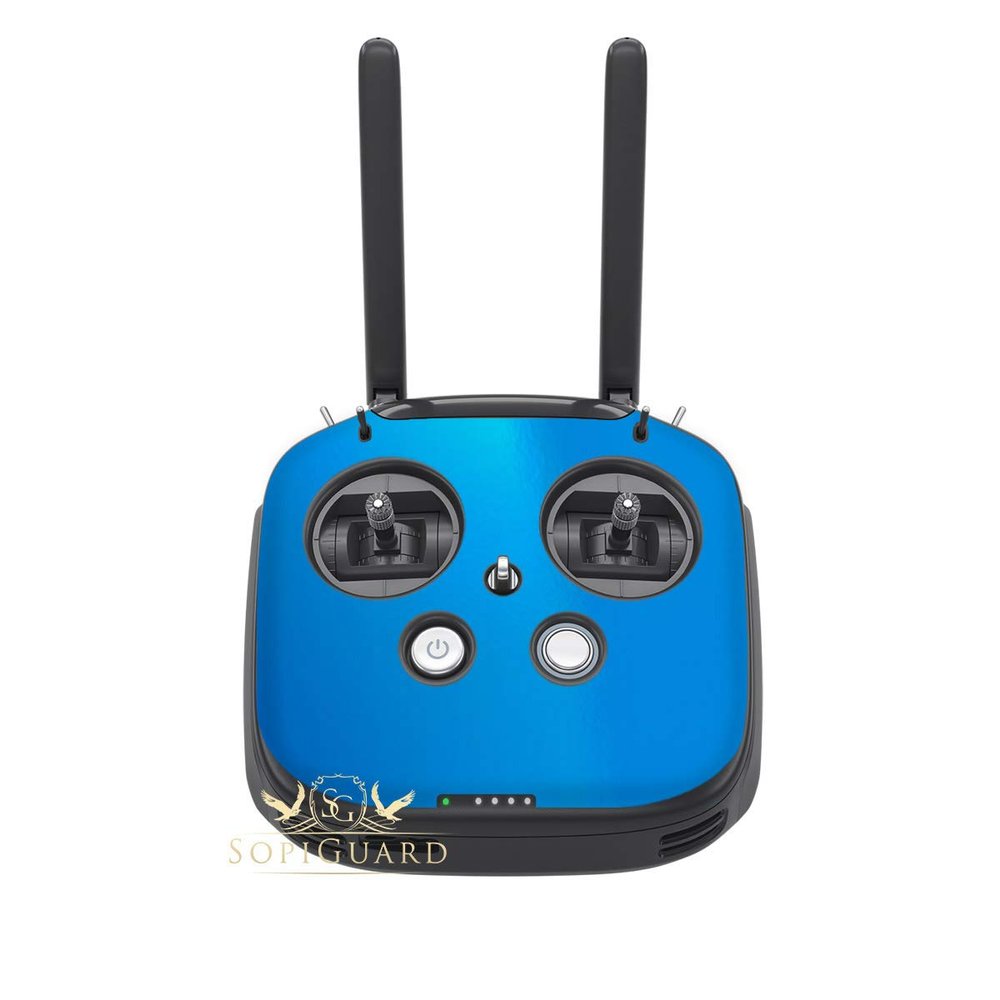 SopiGuard Skin for DJI FPV Remote Controller Front Panel Easy to Apply Vinyl Sticker (3M Gloss Blue)