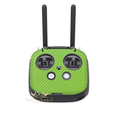 SopiGuard Skin for DJI FPV Remote Controller Front Panel Easy to Apply Vinyl Sticker (Carbon Green)
