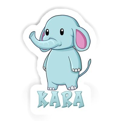 Kara Elephant Sticker (Large, 14x9.8 inch)