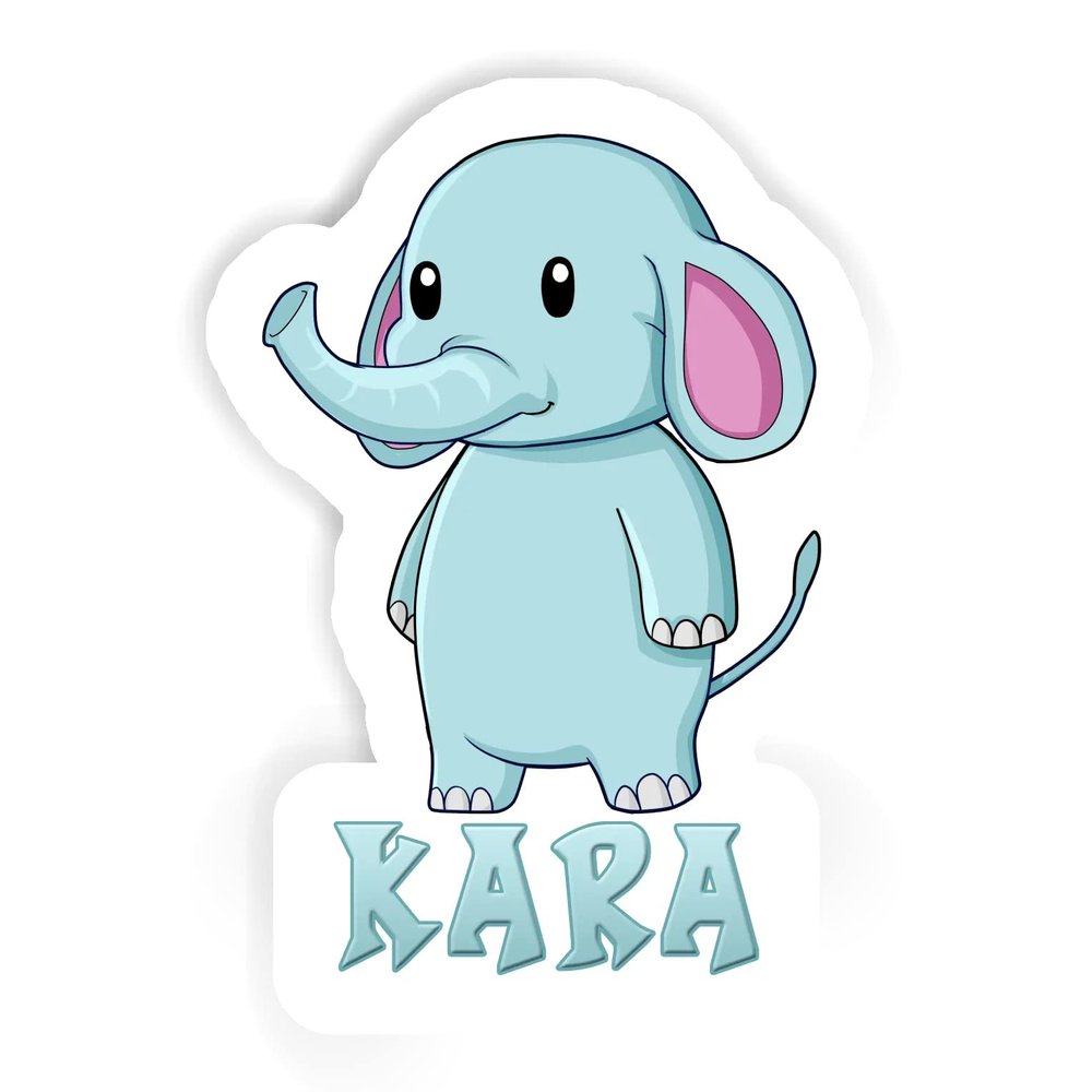 Kara Elephant Sticker (Large, 14x9.8 inch)