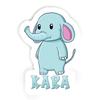 Kara Elephant Sticker (Large, 14x9.8 inch) view 1