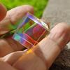 Dtacke Optical Glass Dispersion Prism X-Cube for Physics Teach Decoration Art Prism Glass Cube Prism Photography Rainbow Prism view 4