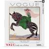 New York Puzzle Company - Vogue Magazine Lady on a Zebra - 500 Piece Jigsaw Puzzle for Family Game Nights by Andr douard Marty view 3