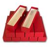 Guardhouse 9" Single Row Storage Box for 2" Paper and Plastic Coin Holders 10 Pack Red view 1