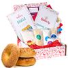Baketivity Kids Baking Set, Meal Cooking Party Supply Kit for Teens, Real Fun Little Junior Chef Essential Kitchen Lessons, Includes Pre-Measured Ingredients (Baketivity Kit, Bagels) view 1