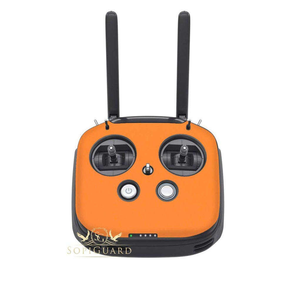 SopiGuard Skin for DJI FPV Remote Controller Front Panel Easy to Apply Vinyl Sticker (3M Matte Orange)