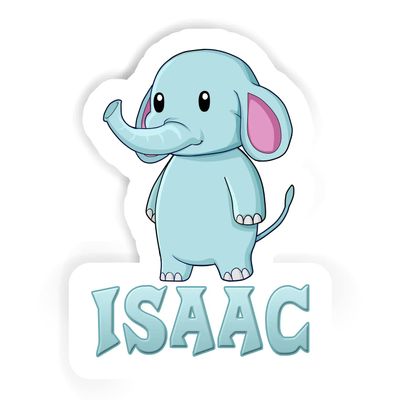 Isaac Elephant Sticker (Large, 14x9.8 inch)