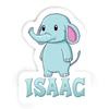 Isaac Elephant Sticker (Large, 14x9.8 inch) view 1