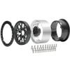 4PCS 2.2" RC Aluminum Beadlock Wheels w/Hubs For 1/10 RC Axial Wraith RR10 YETI SCX10 D90 TRX4 CC01 (Titanium) view 3