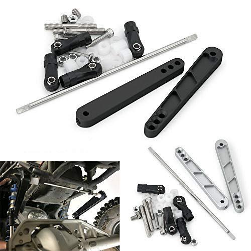 Alloy Rear Anti-Sway Bar Swaybar Set for 1/10 RC Axial Wraith RR10 Bombers (Silver)