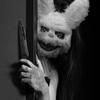 EXP VISION Halloween Spooky Plush Mask, Bloody Creepy Animal Head Mask, Horror Costume Play Party, Haunted House (Abunny) view 4