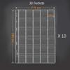 30 Pocket Coin Pages, 10 Sheets Plastic Coin Holders Stamp Collector Supplies for Coin Stamp Currency Collection view 2
