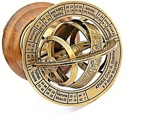 Castle Instruments 6 INCHES Solid Brass Armillary Sphere