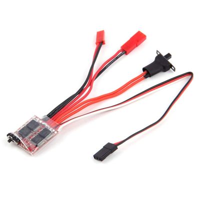 QWinOut 20A / 30A Brush ESC 2KHz Forward Reverse Bidirectional Speed Controller with Brake 30 * 23 * 5mm for RC Boat Car Tank Rock Crawlers (20A with Brake)