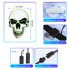 OceanWings Halloween Mask LED Light up Costumes Scary Mask for Party Supplies Favor(Green) view 3